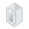 NEW TRENDY Drzwi wnękowe SMART GOLD BRUSHED 1D U 180x200 szkło czyste 8mm Active Shield 2.0 - UCHWYT RELING EXK-7518